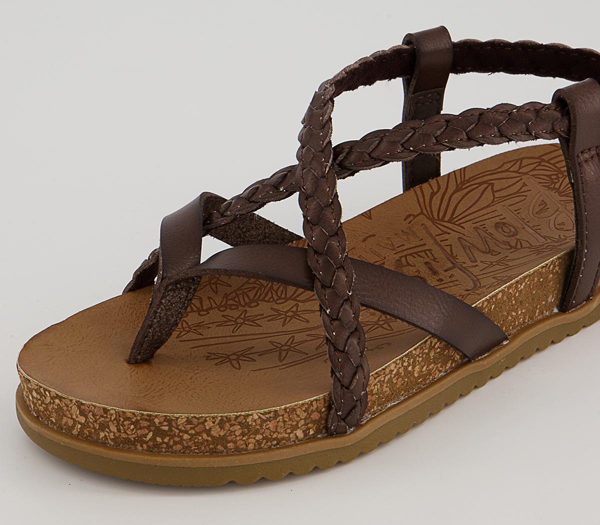 Blowfish Malibu Foxtail Braided Sandals Blowfish Malibu Foxtail Braided Sandals Tobacco Dyecut