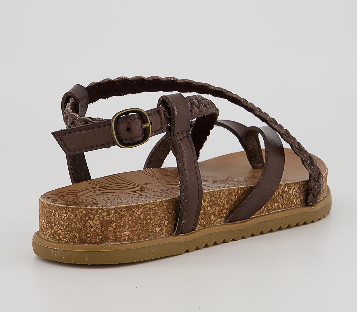 Blowfish Malibu Foxtail Braided Sandals Blowfish Malibu Foxtail Braided Sandals Tobacco Dyecut