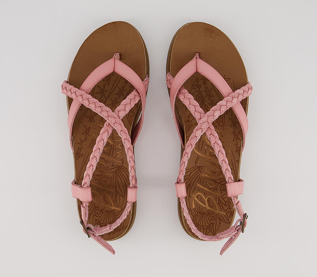 Blowfish Malibu Foxtail Braided Sandals Blowfish Malibu Foxtail Braided Sandals Pink