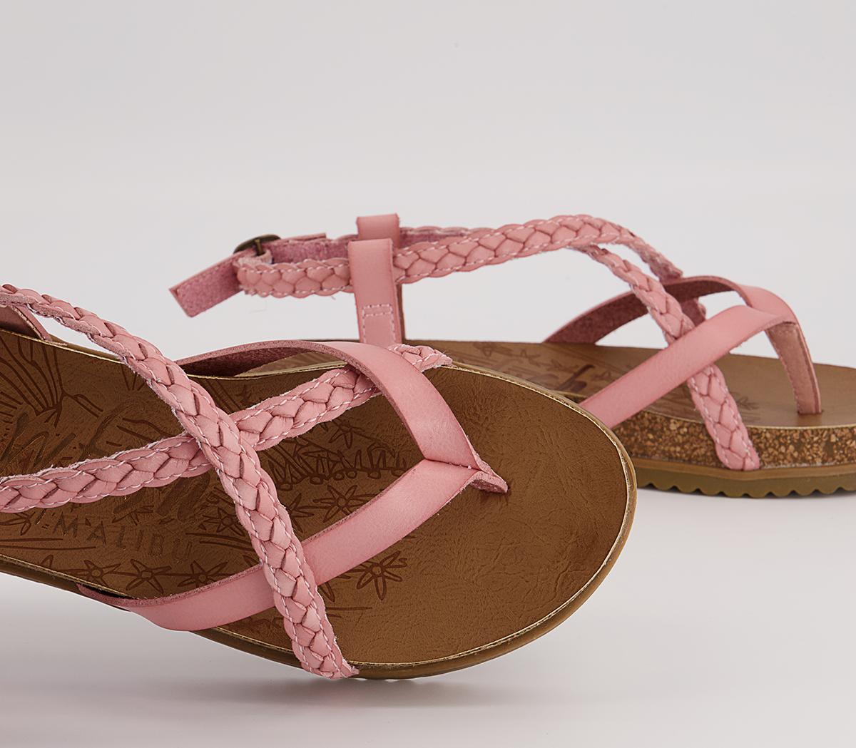 Blowfish Malibu Foxtail Braided Sandals Blowfish Malibu Foxtail Braided Sandals Pink