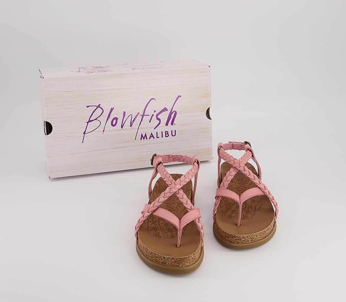 Blowfish Malibu Foxtail Braided Sandals Blowfish Malibu Foxtail Braided Sandals Pink