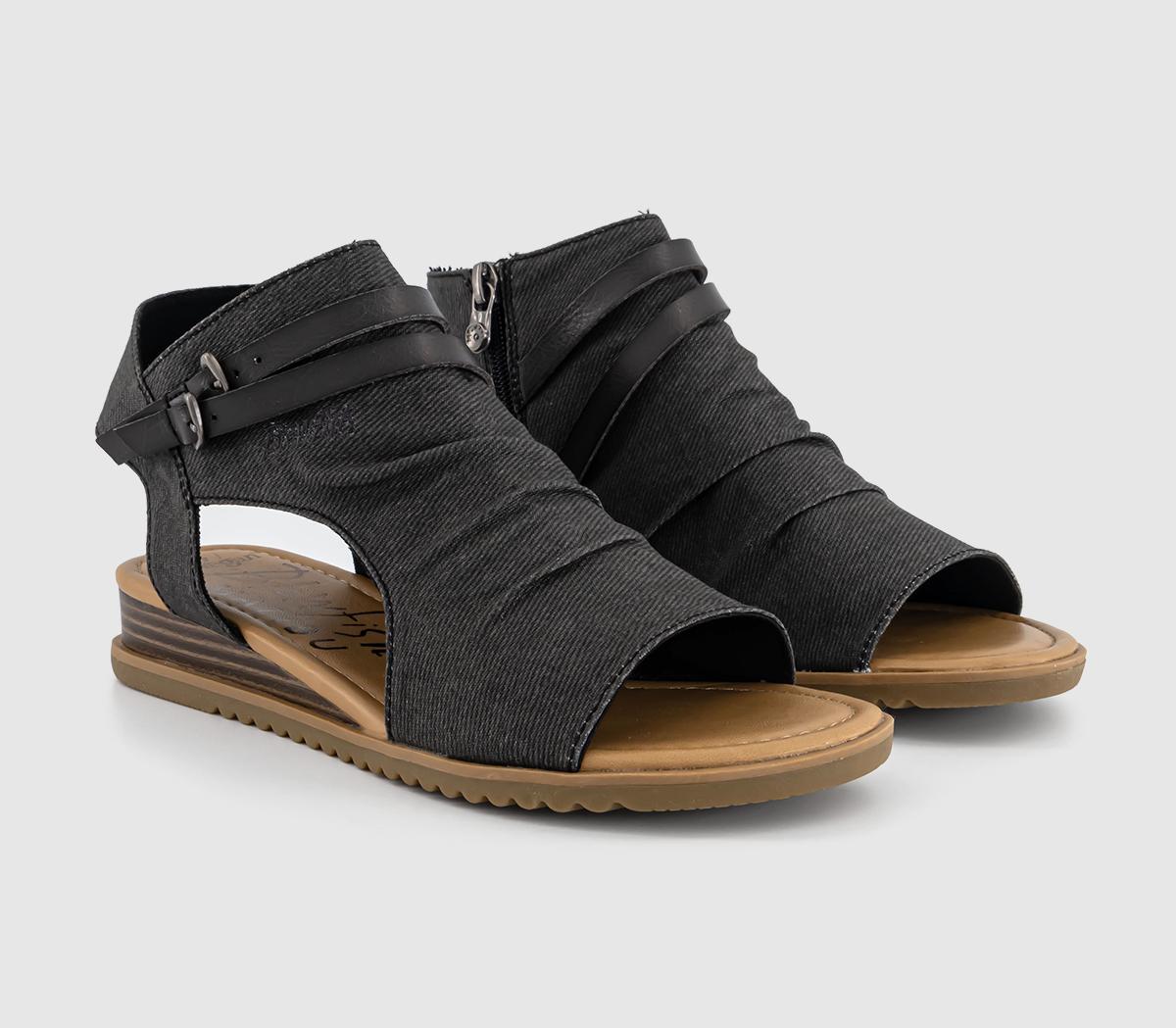 Blowfish MalibuButterfly SlidesWashed Black Denim