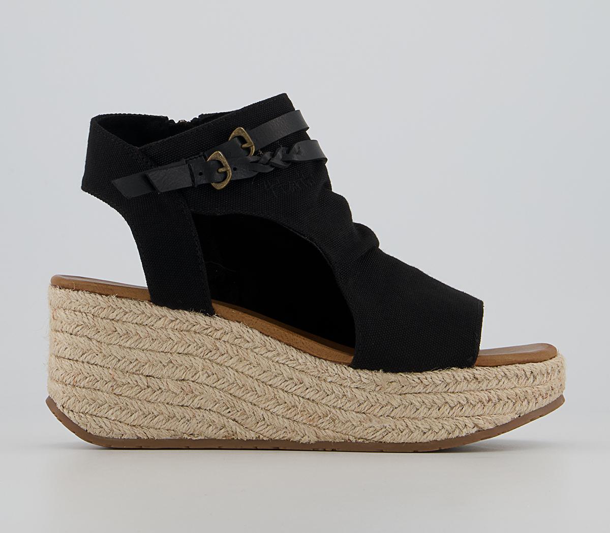 Blowfish Malibu Lacey4earth Wedges Blacksands - Women’s Sandals