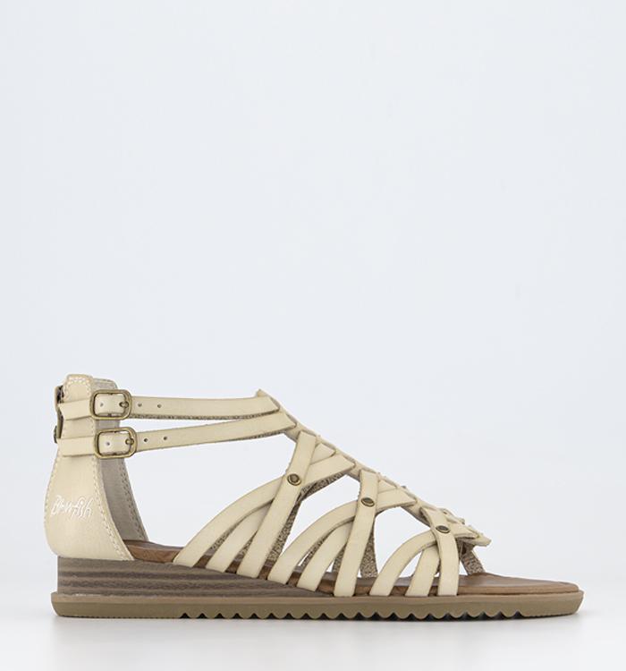 Norella Off White Leather - Sandals from Moda in Pelle UK