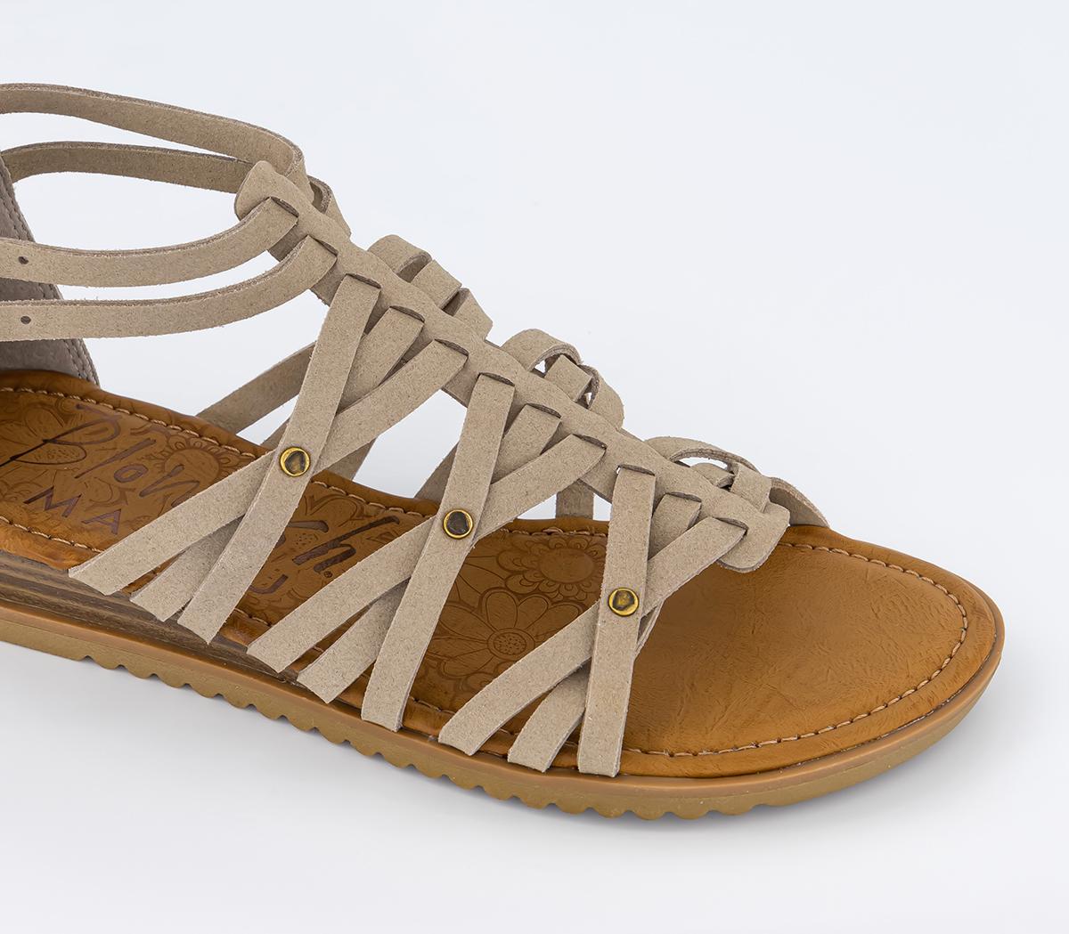 Blowfish Malibu Bloomy Weave Sandals Taupe - Women’s Sandals