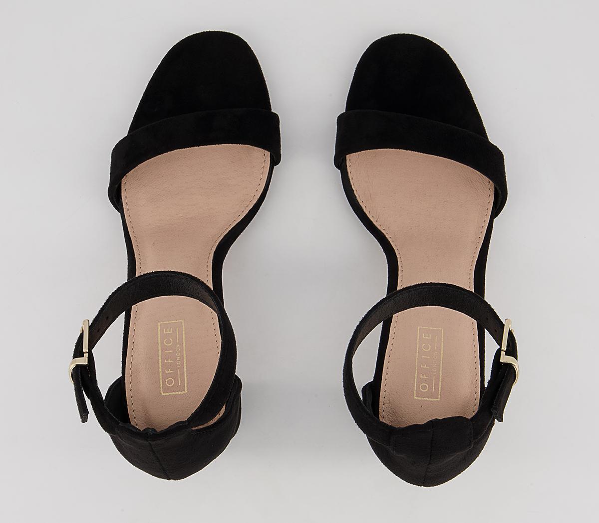 Office Mabel Closed Back Two Part Block Heeled Sandals Office Mabel Closed Back Two Part Block Heeled Sandals Black