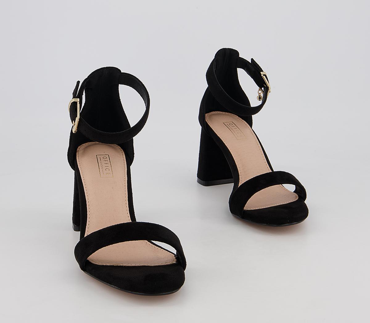 Office Mabel Closed Back Two Part Block Heeled Sandals Office Mabel Closed Back Two Part Block Heeled Sandals Black