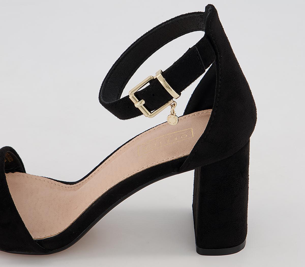 Office Mabel Closed Back Two Part Block Heeled Sandals Office Mabel Closed Back Two Part Block Heeled Sandals Black