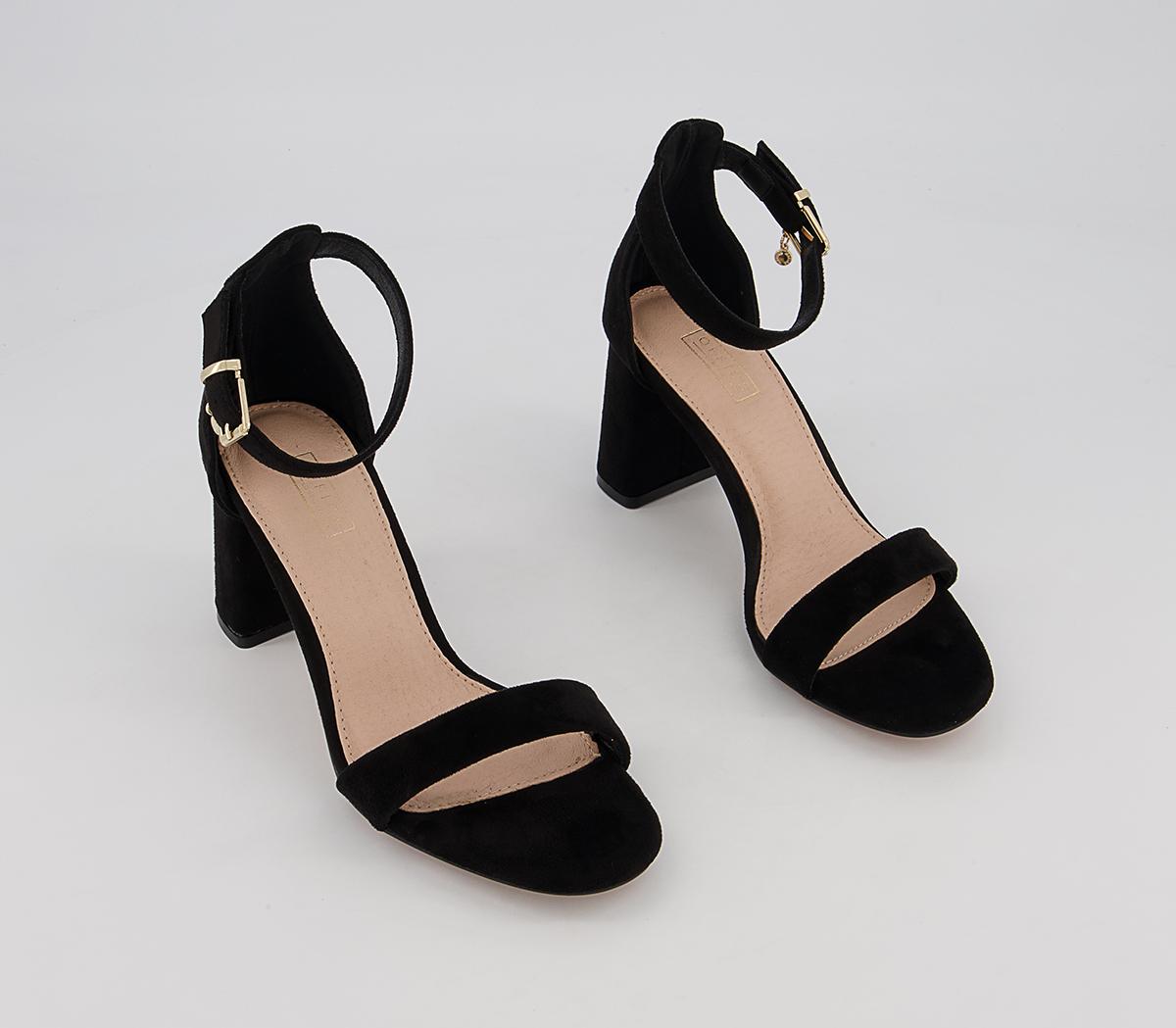 Office Mabel Closed Back Two Part Block Heeled Sandals Office Mabel Closed Back Two Part Block Heeled Sandals Black