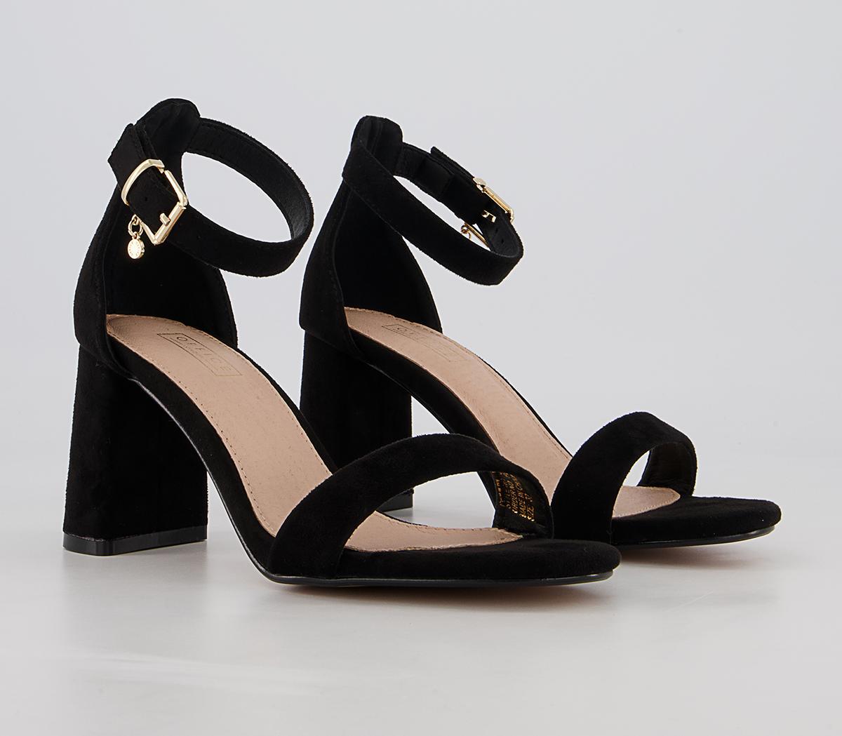 Office Mabel Closed Back Two Part Block Heeled Sandals Office Mabel Closed Back Two Part Block Heeled Sandals Black