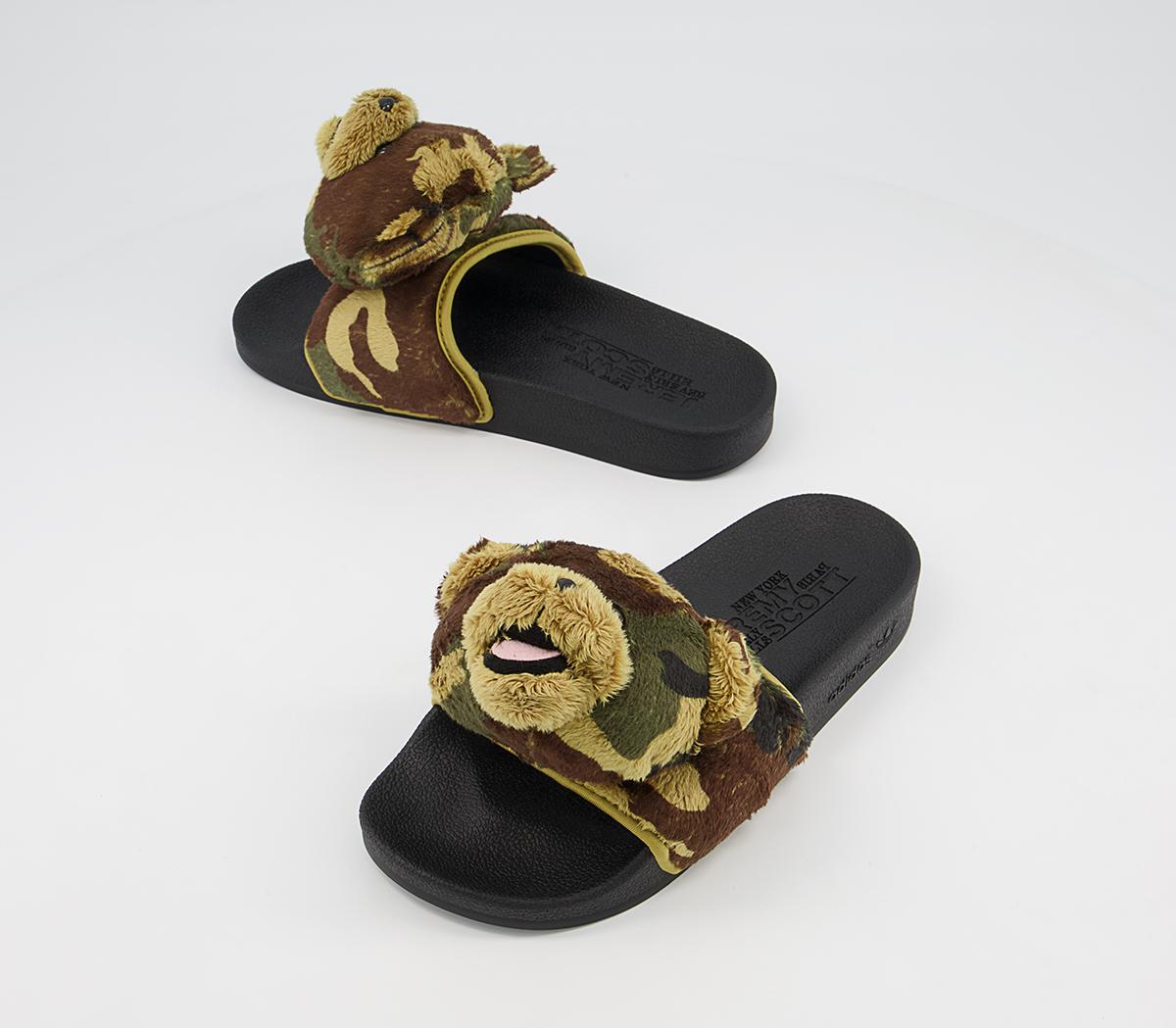 adidas Jeremy Scott Js Adilette Teddy Sliders Core Black - Women's