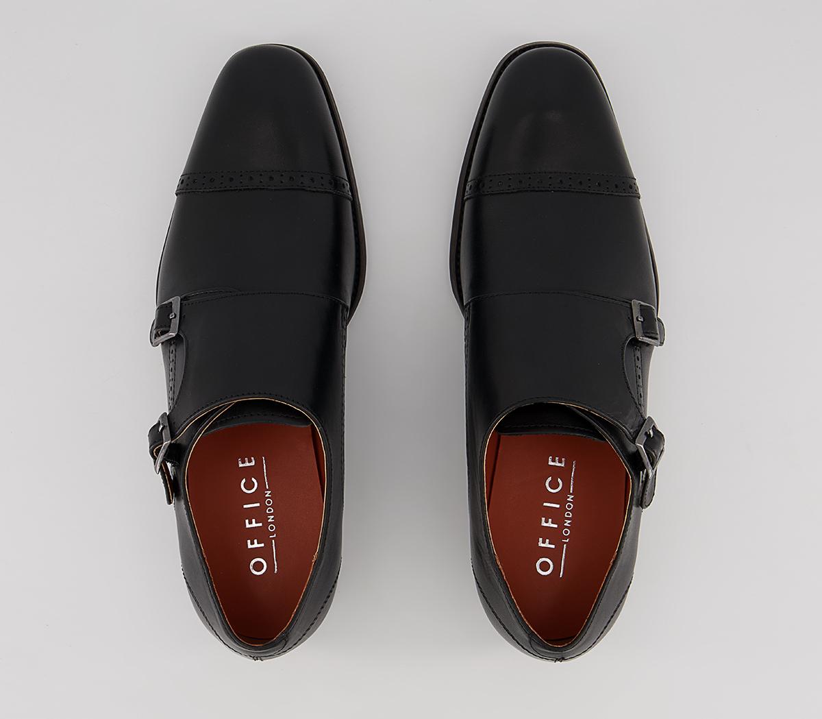 Office Maidford Monk Toe Cap Brogues Office Maidford Monk Toe Cap Brogues Black Leather