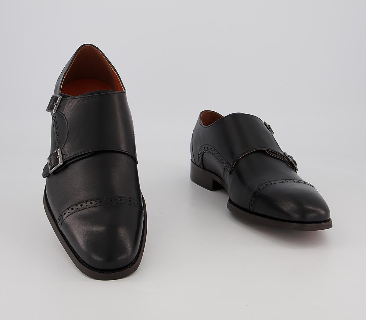 Office Maidford Monk Toe Cap Brogues Office Maidford Monk Toe Cap Brogues Black Leather