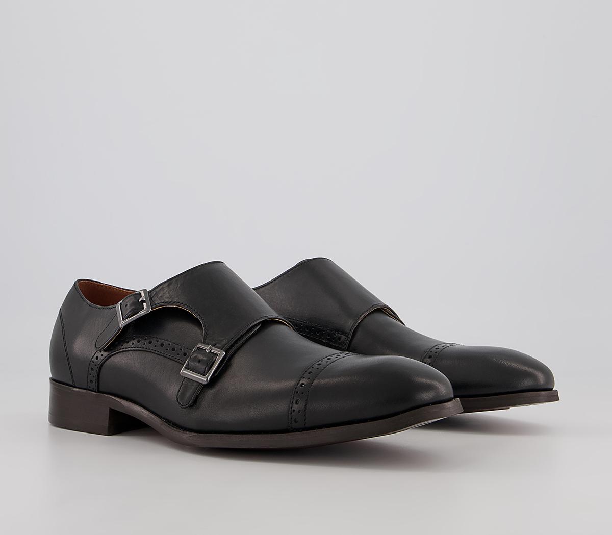 Office Maidford Monk Toe Cap Brogues Office Maidford Monk Toe Cap Brogues Black Leather