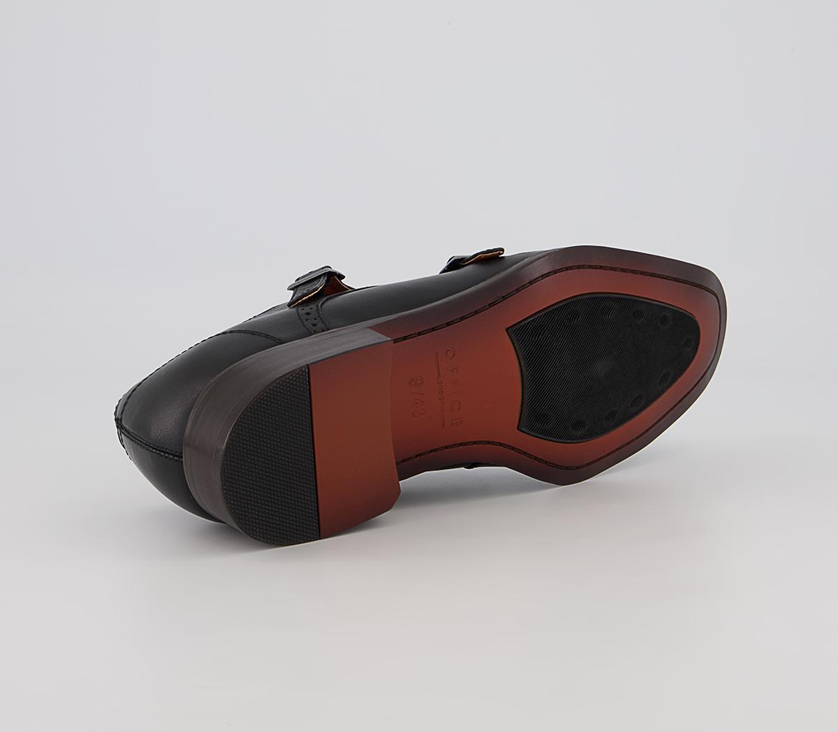 Office Maidford Monk Toe Cap Brogues Office Maidford Monk Toe Cap Brogues Black Leather