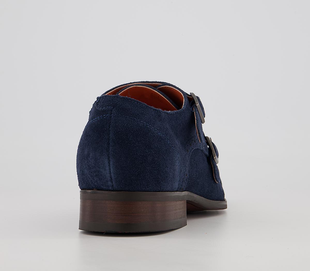 Office Maidford Monk Toe Cap Brouges Office Maidford Monk Toe Cap Brouges Navy Suede