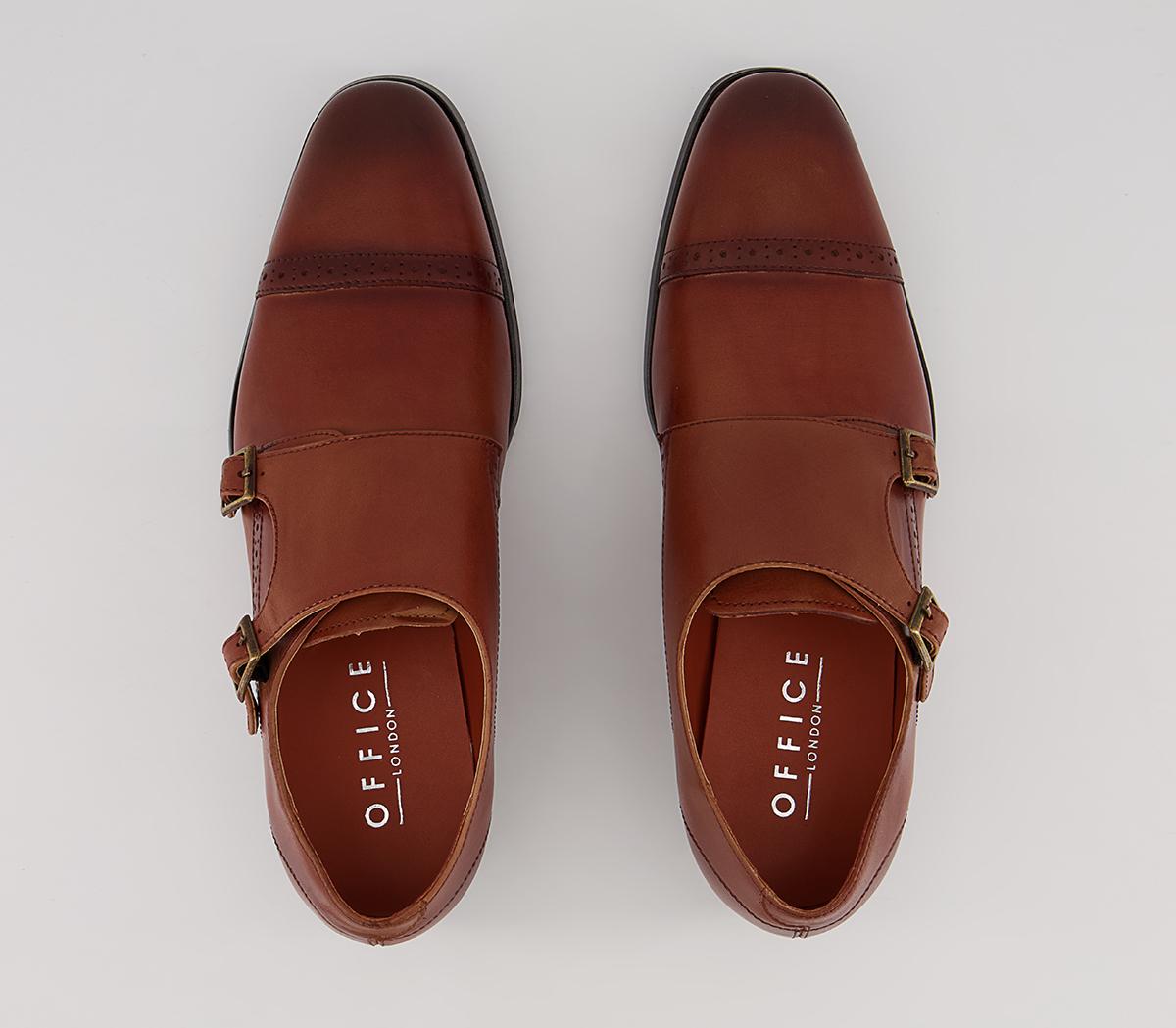 Office Maidford Monk Toe Cap Brogues Office Maidford Monk Toe Cap Brogues Tan Leather