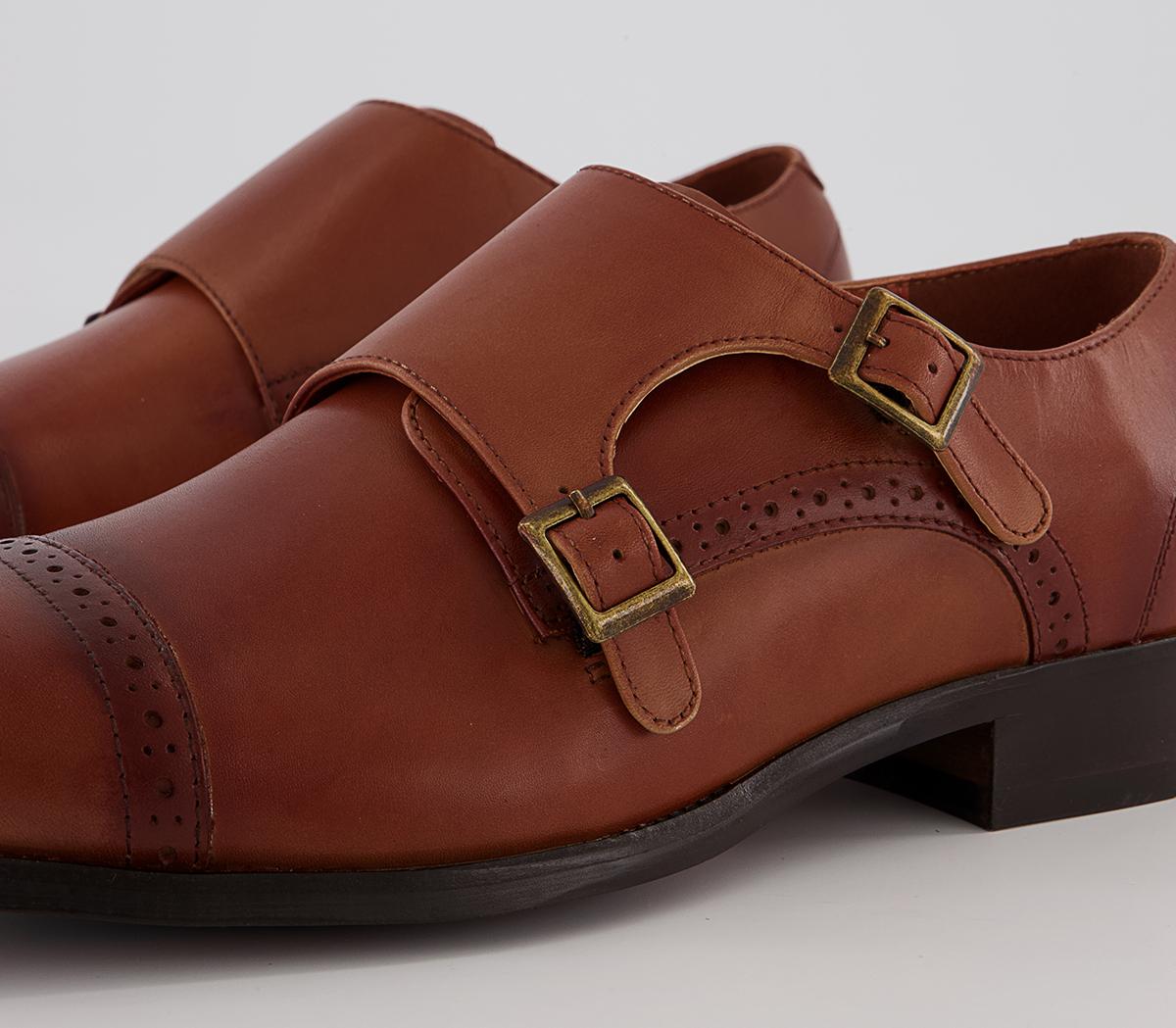 Office Maidford Monk Toe Cap Brogues Office Maidford Monk Toe Cap Brogues Tan Leather