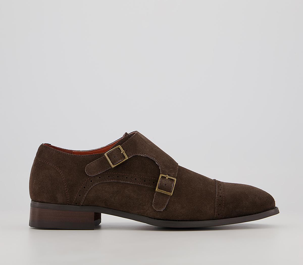 OFFICEMaidford Monk Toe Cap BrougesBrown Suede