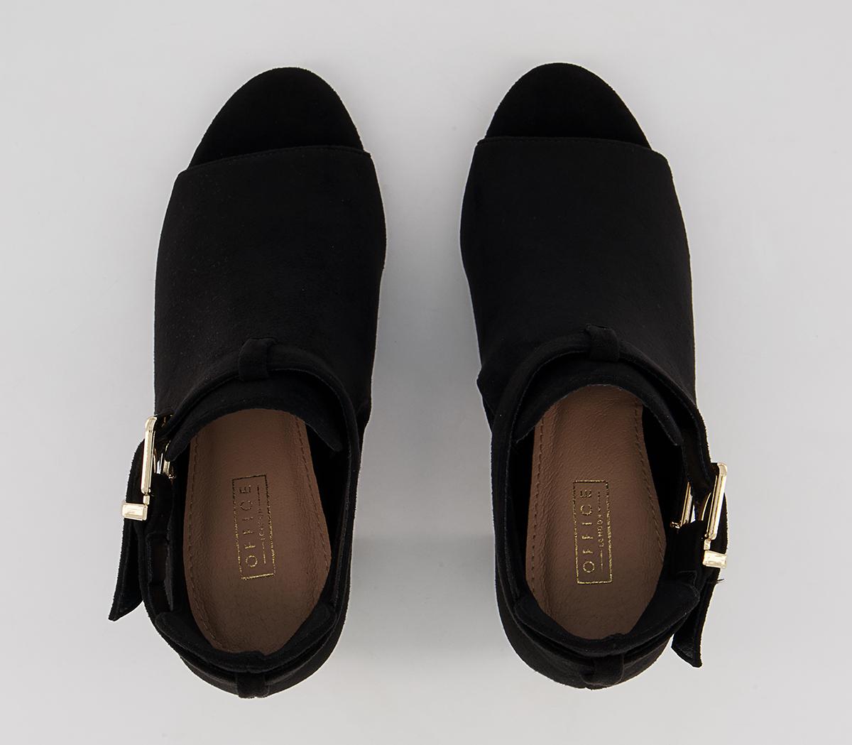 Office Mischa Cut Out Block Heel Shoeboots Office Mischa Cut Out Block Heel Shoeboots Black