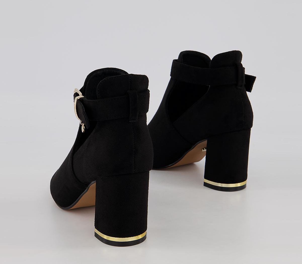 Office Mischa Cut Out Block Heel Shoeboots Office Mischa Cut Out Block Heel Shoeboots Black