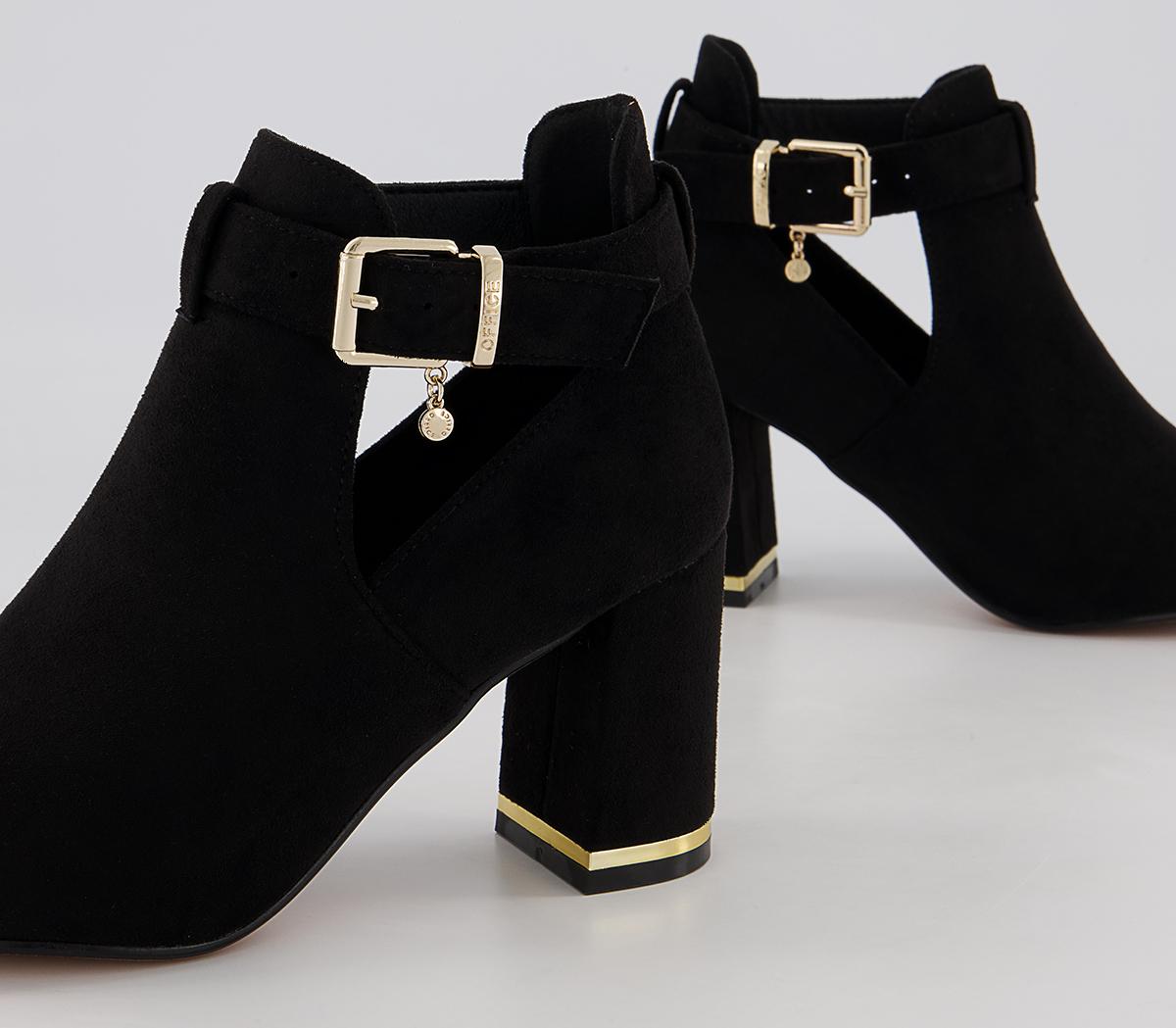 Office Mischa Cut Out Block Heel Shoeboots Office Mischa Cut Out Block Heel Shoeboots Black