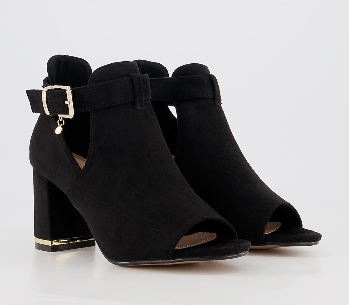 Office Mischa Cut Out Block Heel Shoeboots Office Mischa Cut Out Block Heel Shoeboots Black