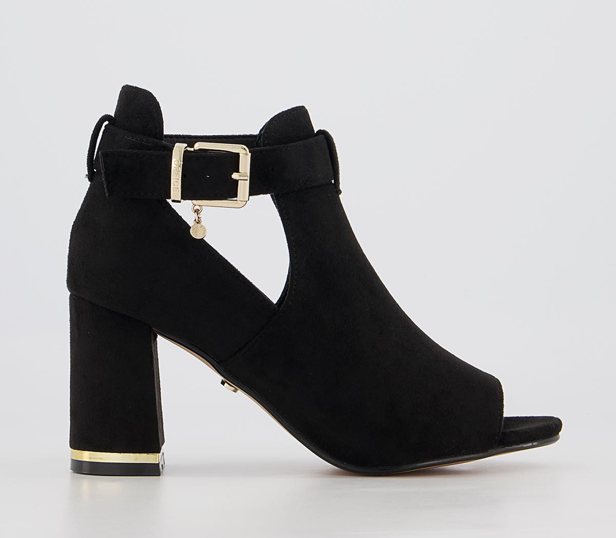 Office Mischa Cut Out Block Heel Shoeboots Office Mischa Cut Out Block Heel Shoeboots Black