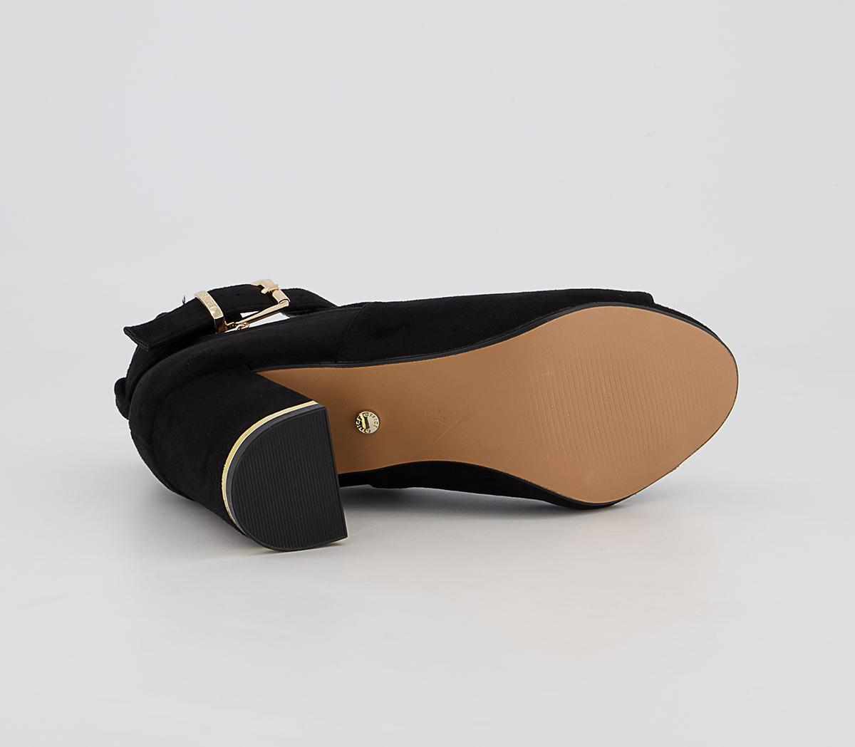 Office Mischa Cut Out Block Heel Shoeboots Office Mischa Cut Out Block Heel Shoeboots Black