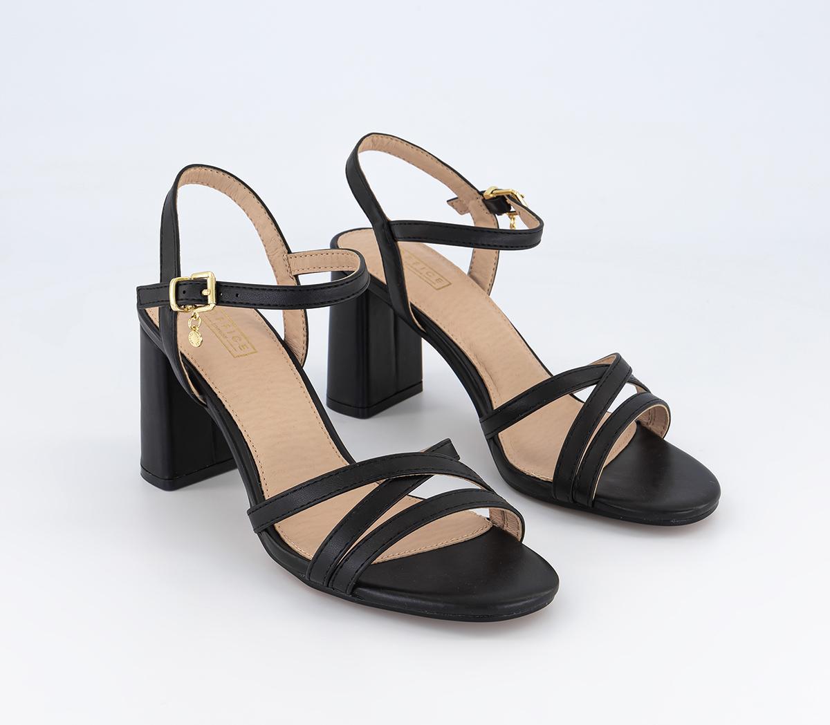 OFFICEMoonstone Two Part Block HeelsBlack