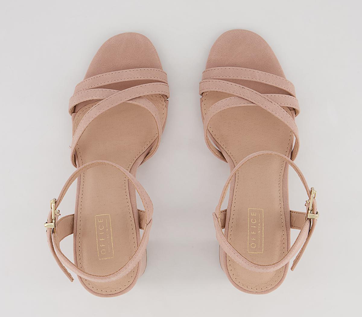 Office Moonstone Two Part Strappy Block Heeled Sandals Office Moonstone Two Part Strappy Block Heeled Sandals Nude