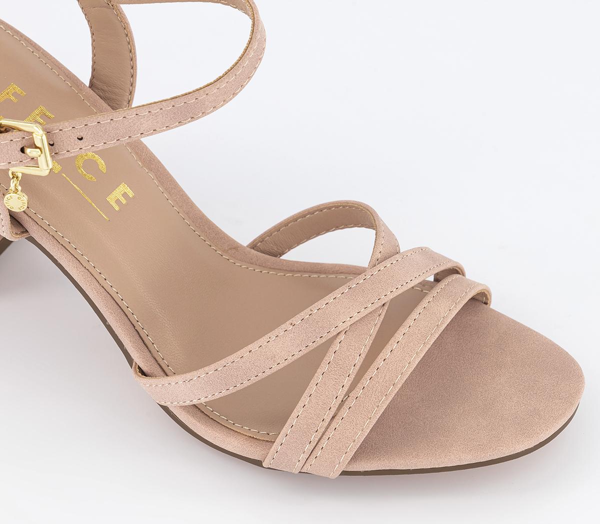 OFFICEMoonstone Two Part Strappy Block Heeled SandalsBeige