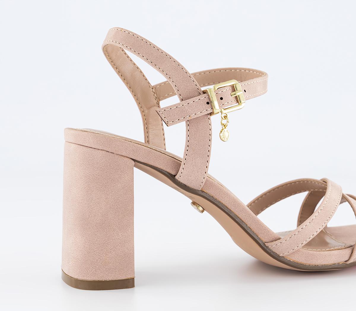 OFFICEMoonstone Two Part Strappy Block Heeled SandalsBeige