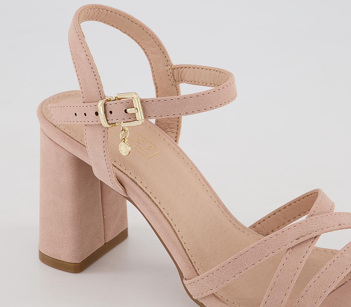 OFFICEMoonstone Two Part Strappy Block Heeled SandalsBeige