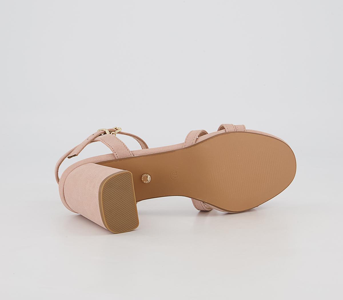 Office Moonstone Two Part Strappy Block Heeled Sandals Office Moonstone Two Part Strappy Block Heeled Sandals Nude