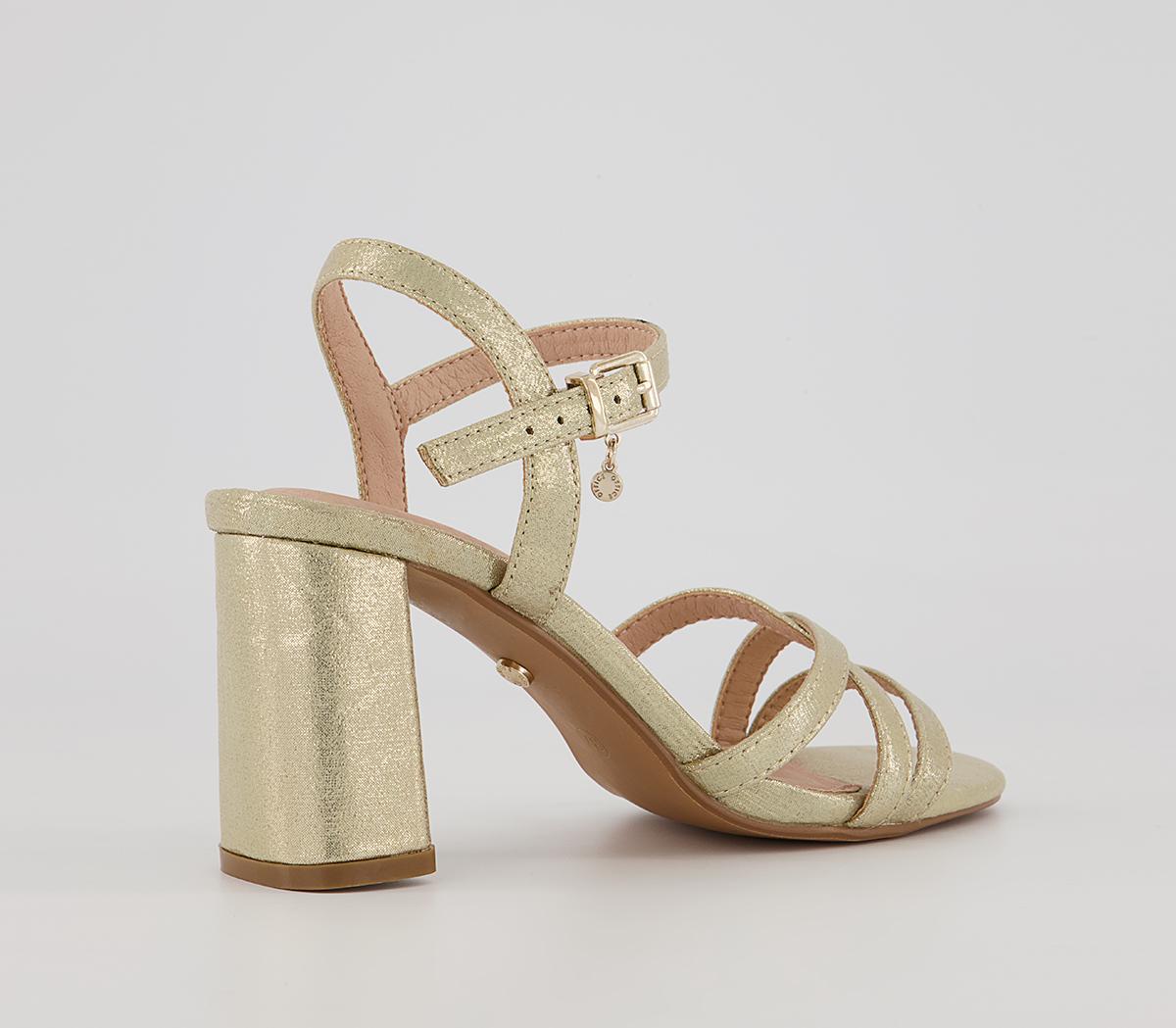 Office Moonstone Two Part Block Heels Office Moonstone Two Part Block Heels Gold