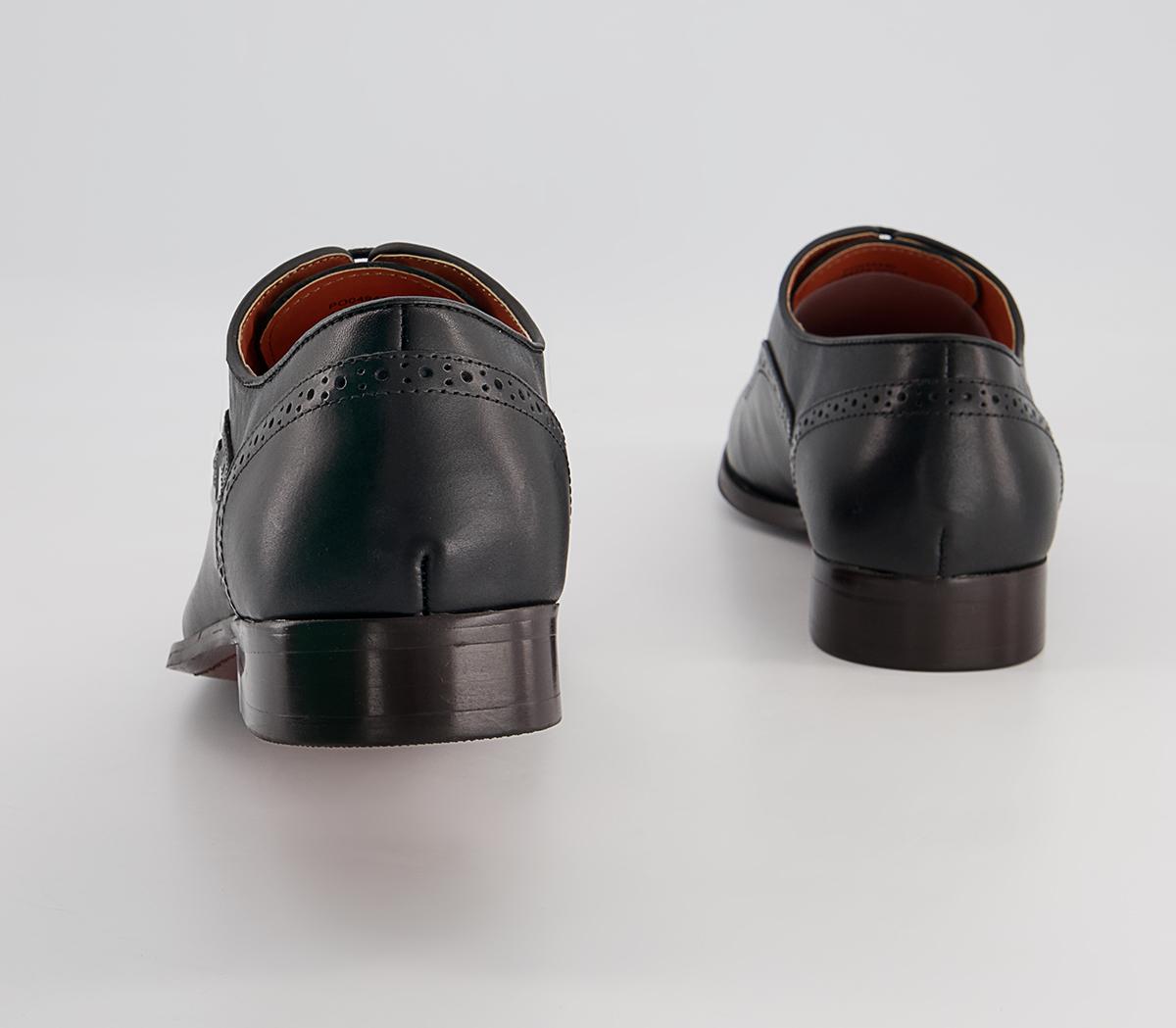 OFFICE Marefield Plain Toe Oxford Shoes Black Leather - Men’s Smart Shoes