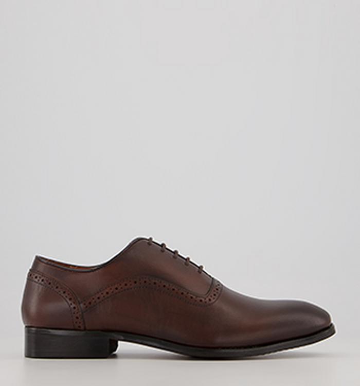 Office Marefield Plain Toe Oxford Shoes Brown Leather
