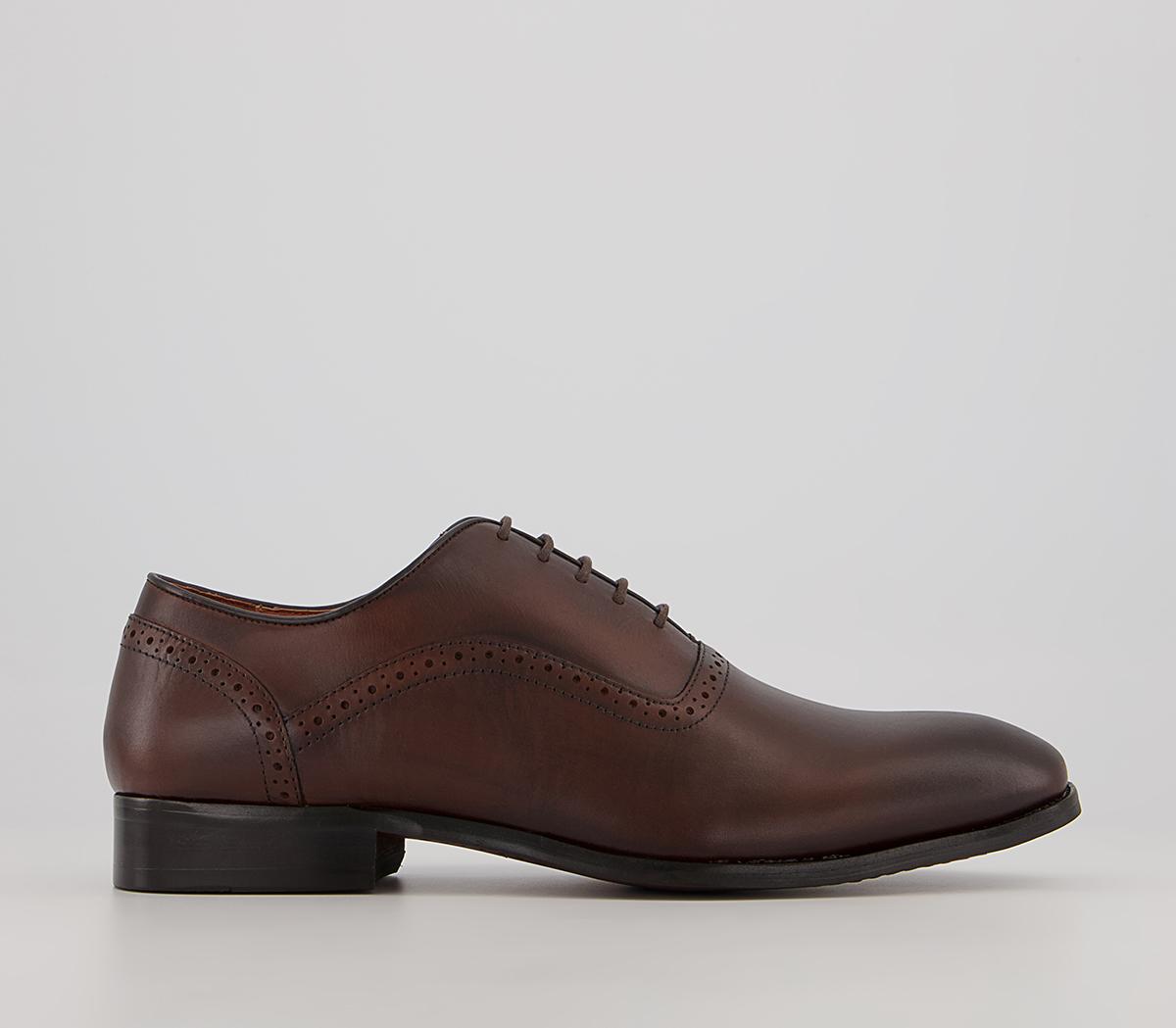 OFFICEMarefield Plain Toe Oxford ShoesBrown Leather