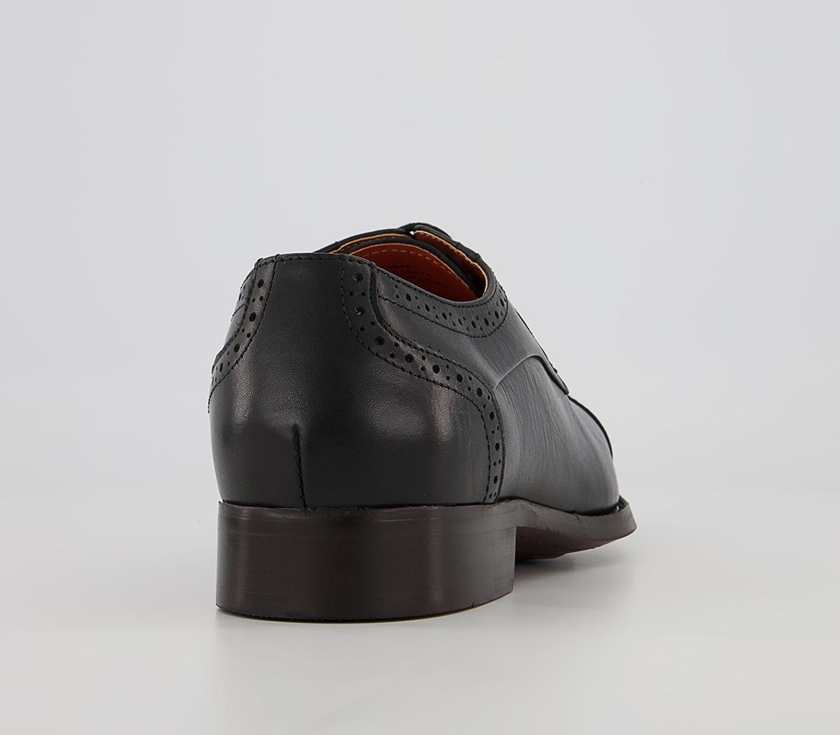Office Mitcham Toe Cap Derby Shoes Office Mitcham Toe Cap Derby Shoes Black Leather