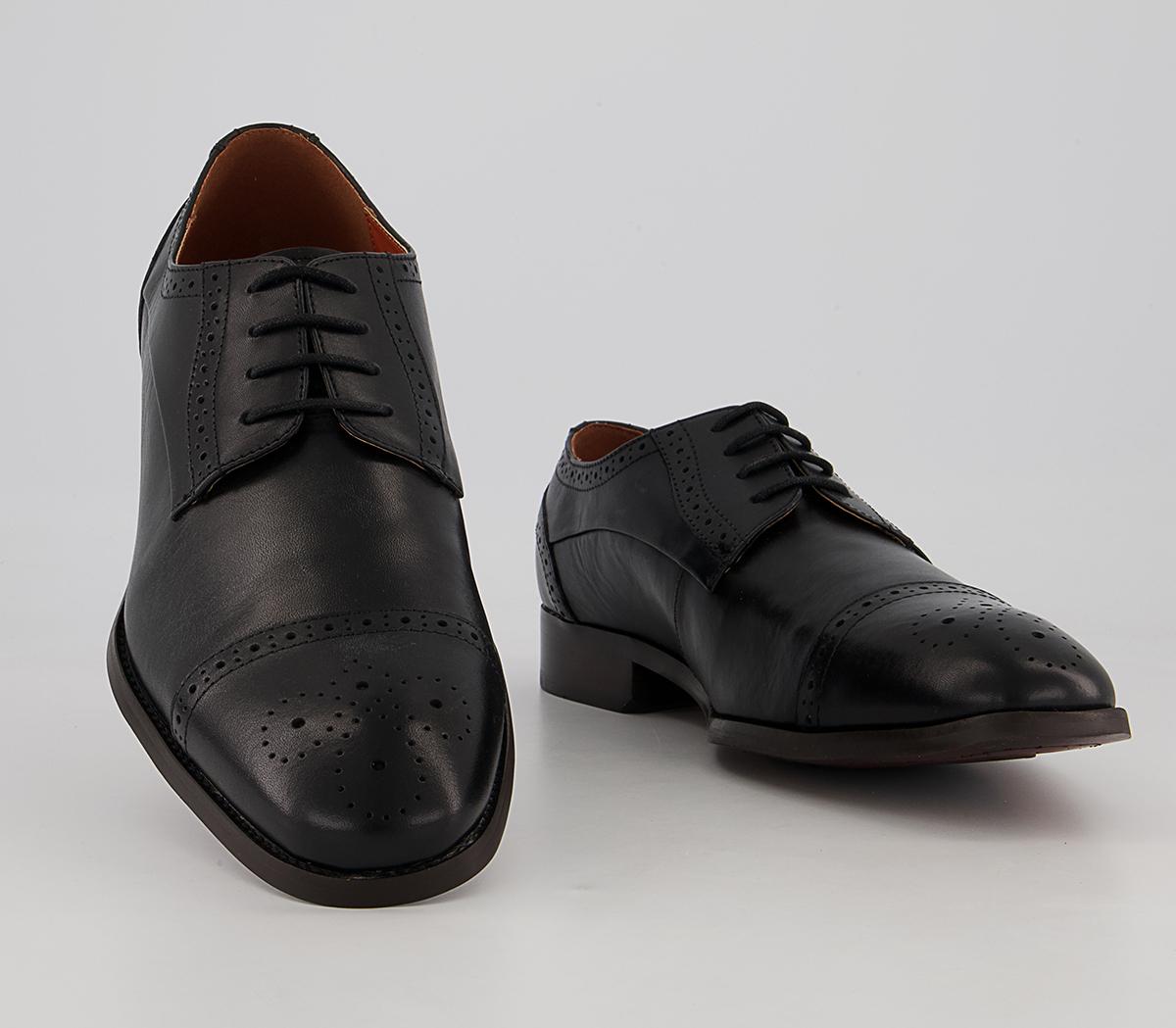 Office Mitcham Toe Cap Derby Shoes Office Mitcham Toe Cap Derby Shoes Black Leather
