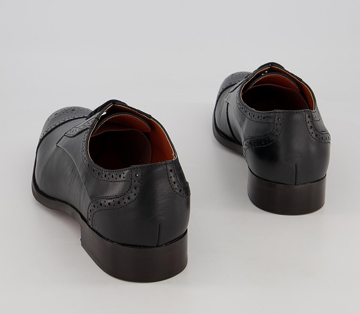Office Mitcham Toe Cap Derby Shoes Office Mitcham Toe Cap Derby Shoes Black Leather