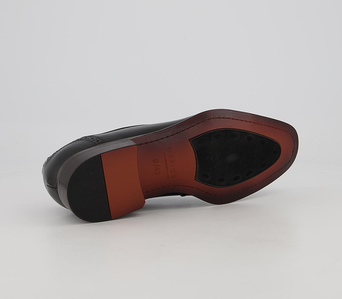 Office Mitcham Toe Cap Derby Shoes Office Mitcham Toe Cap Derby Shoes Black Leather