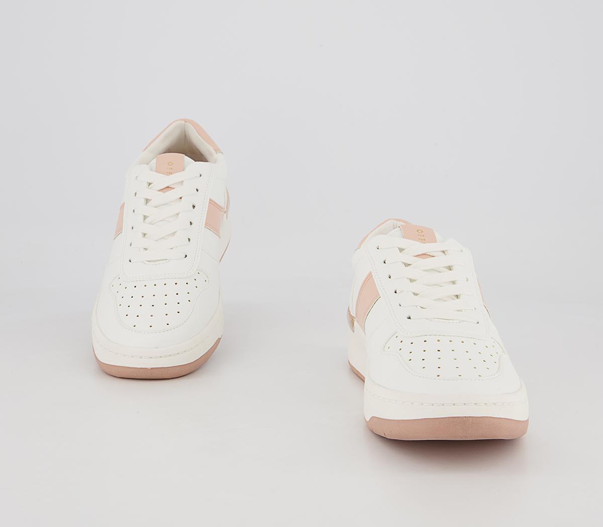 Office Fragment Side Details Lace Up Trainers Office Fragment Side Details Lace Up Trainers White Nude Mix