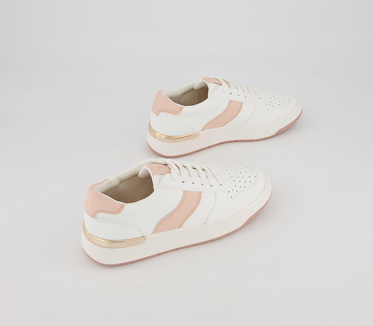 Office Fragment Side Details Lace Up Trainers Office Fragment Side Details Lace Up Trainers White Nude Mix