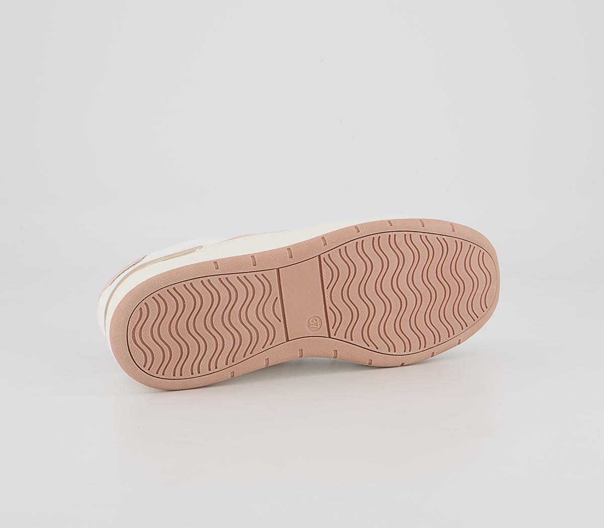 Office Fragment Side Details Lace Up Trainers Office Fragment Side Details Lace Up Trainers White Nude Mix