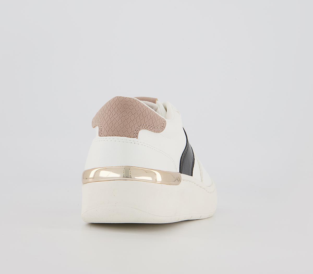Office Fragment Side Details Lace Up Trainers Office Fragment Side Details Lace Up Trainers White Black Mix