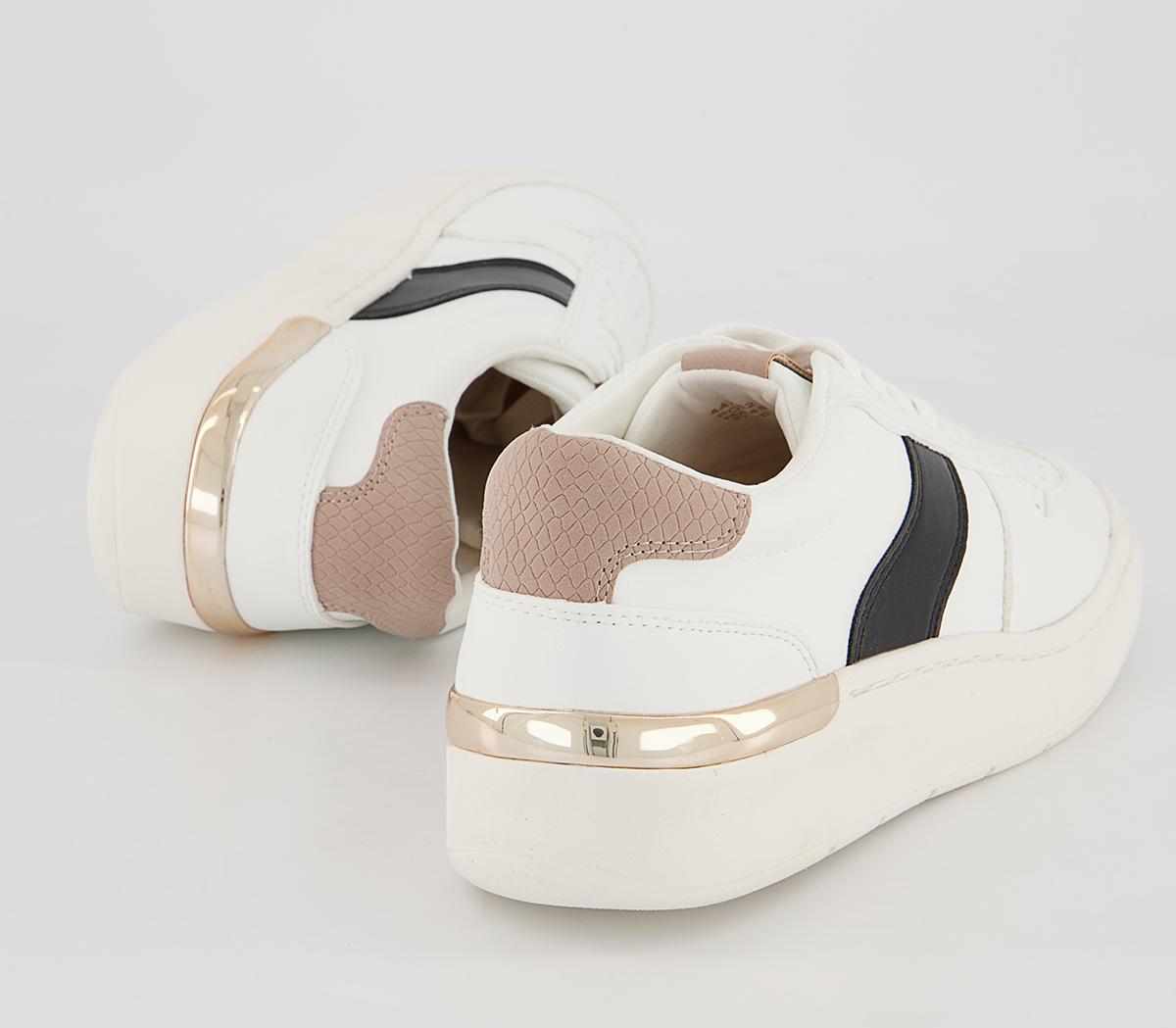 Office Fragment Side Details Lace Up Trainers Office Fragment Side Details Lace Up Trainers White Black Mix