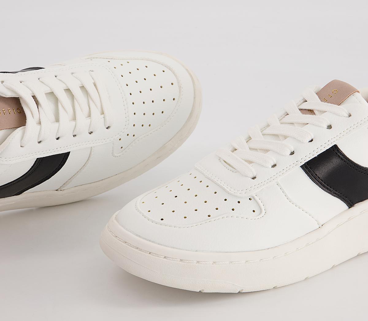 Office Fragment Side Details Lace Up Trainers Office Fragment Side Details Lace Up Trainers White Black Mix