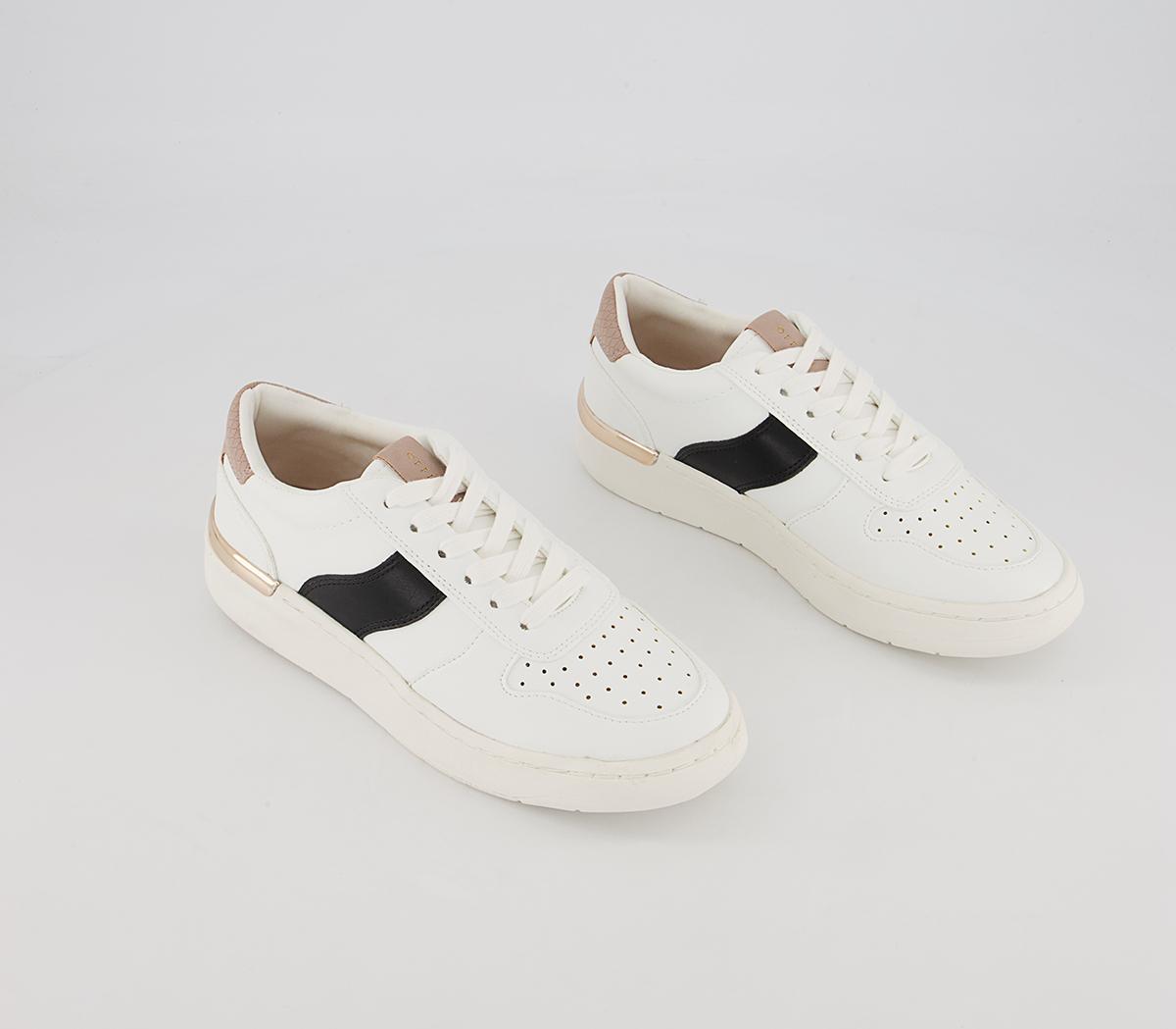 Office Fragment Side Details Lace Up Trainers Office Fragment Side Details Lace Up Trainers White Black Mix